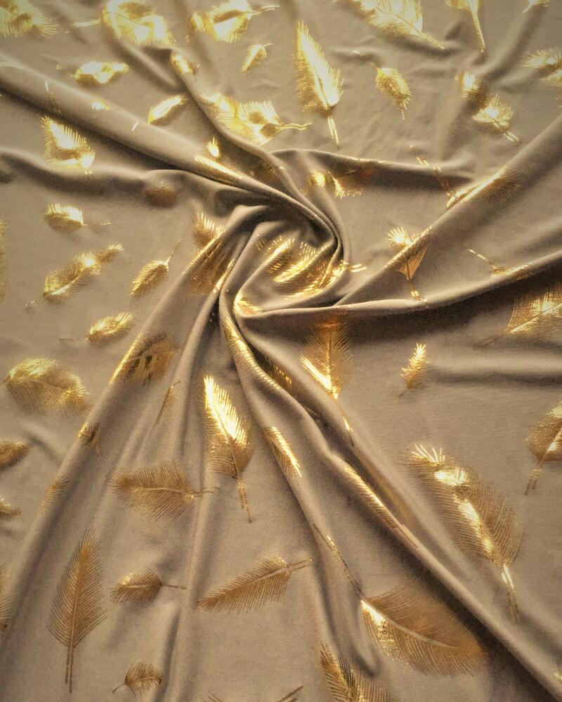 bronzed micro knit fabric