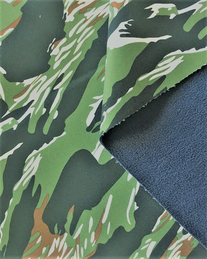 camouflage softshell fabric lamination for army wear