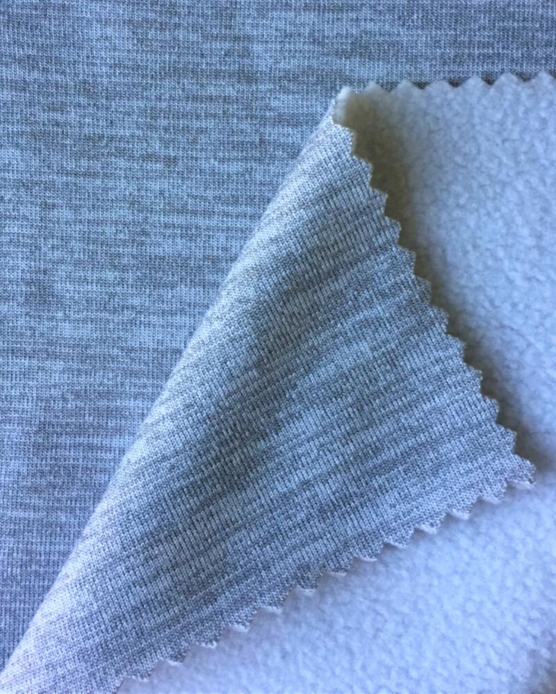 cationic brushed fleece with spandex