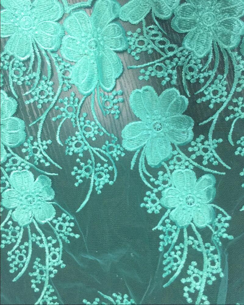 flower embroider mesh