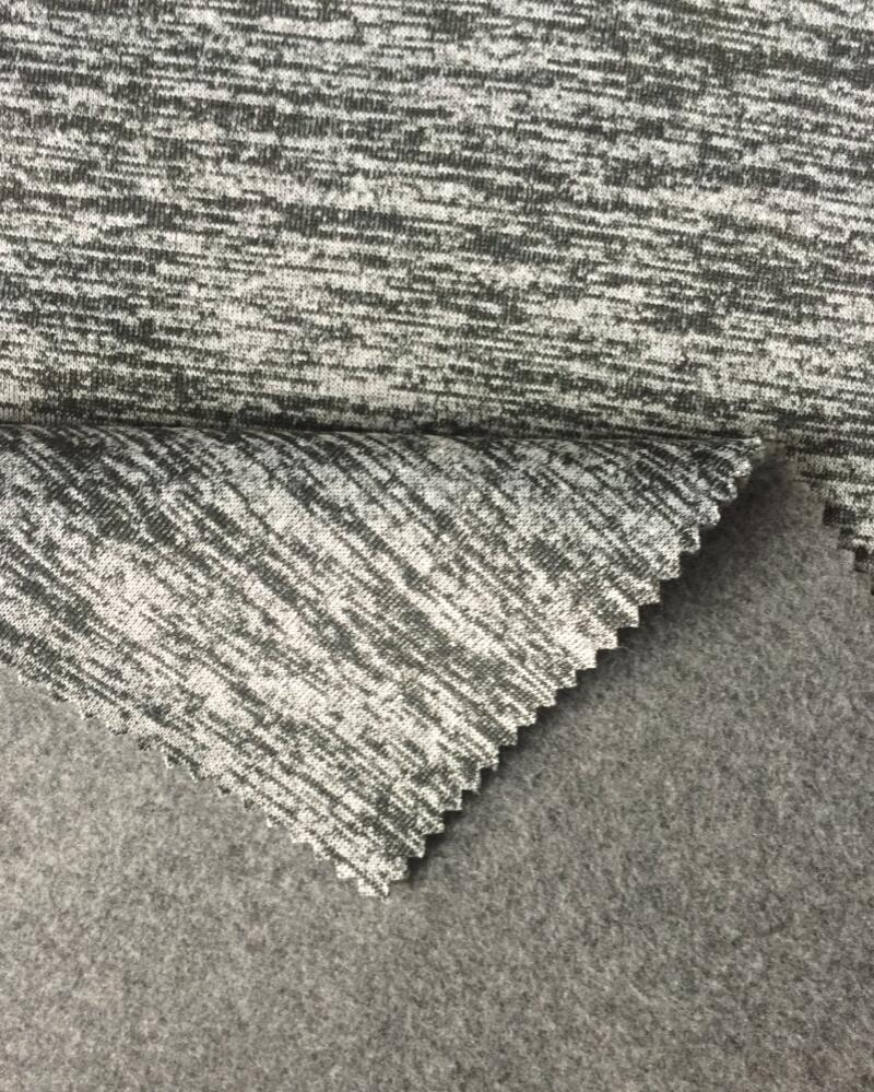 grey meleague cationic brushed fleece