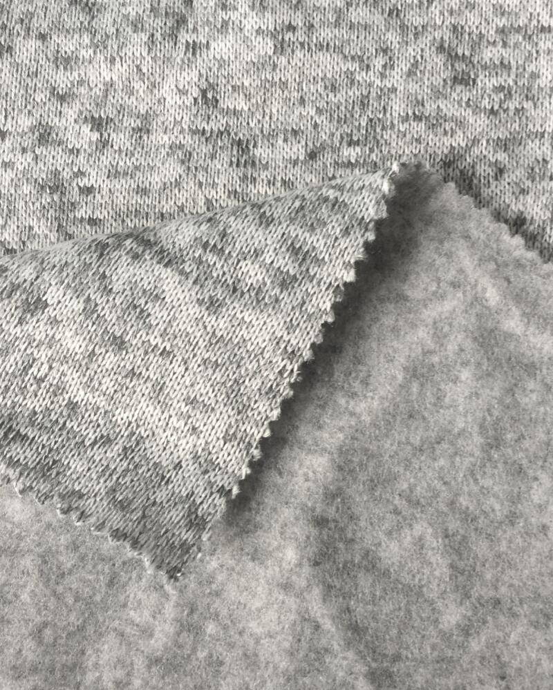 grey meleague cationic brushed fleece