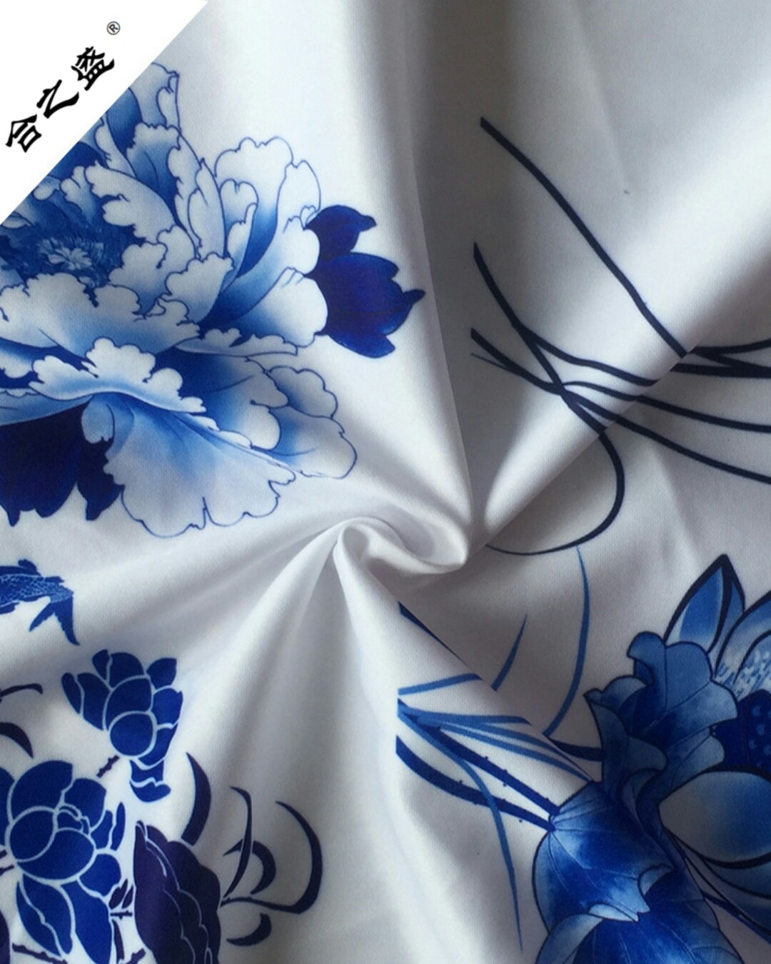 poly spandex scuba knit fabric in printing