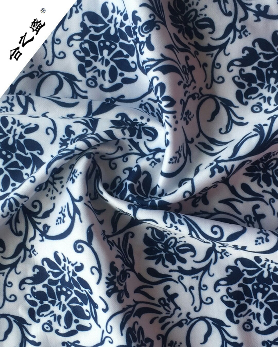 poly spandex scuba knit fabric in printing