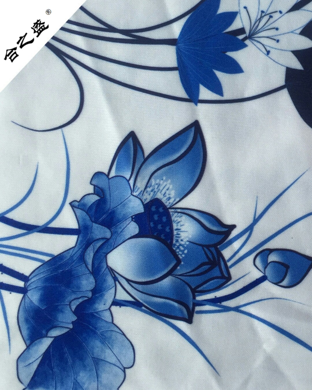 poly spandex scuba knit fabric in printing