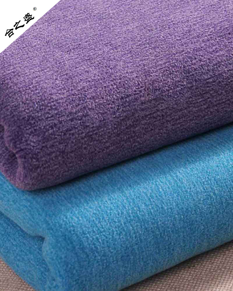 bicolor brushed fleece for coat