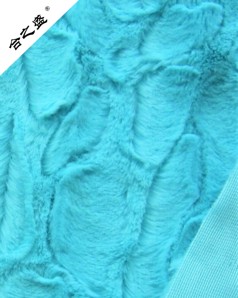 warp brushed velvet fleece with new design