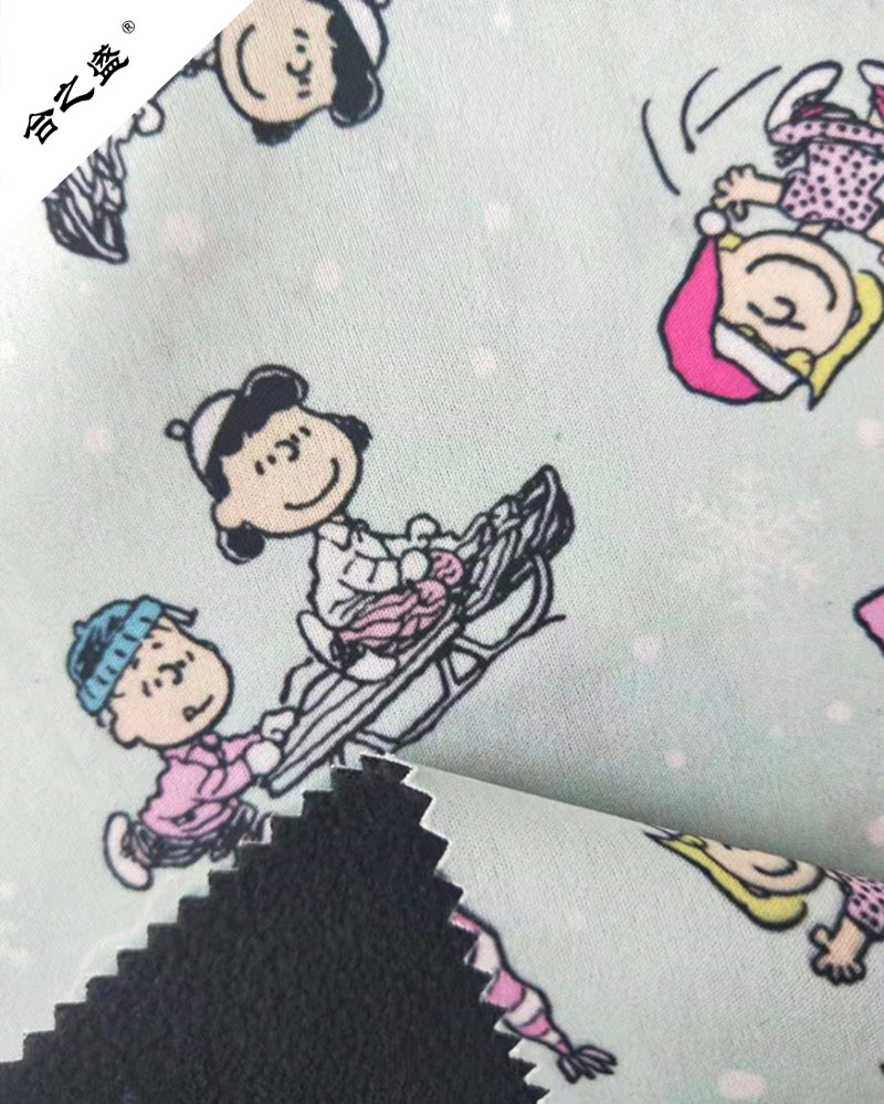 Carton Printing Fabric Combined For Kids Wear
